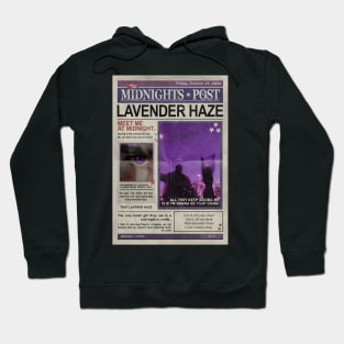 Stay, In That Lavender Haze Newspaper Hoodie